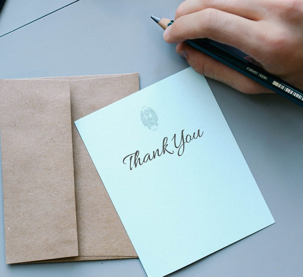 Baby shower thank you notes